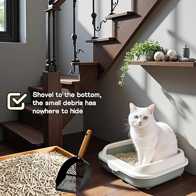 Chinshwehaw Premium Stainless Steel Cat Litter Scoop-Triple Guard - Image 6