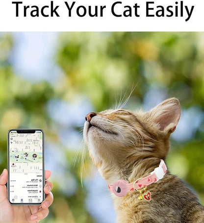 Breakaway Cat Collar with Airtag Holder, Kitten Collar with Apple Air Tag - Image 4