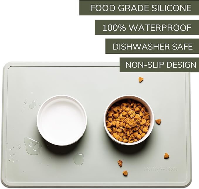 Remy+Roo Sage Silicone Dog Food Mat - Image 3