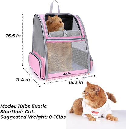 Lollimeow Cat Backpack Carrier, Airline Approved, Safe - Image 2