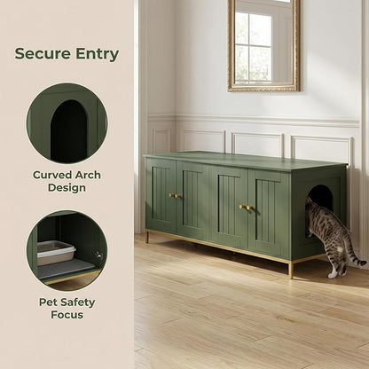 Homhedy Cat Litter Box Enclosure - Image 3