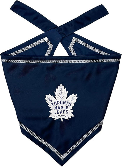 Pets First NHL Toronto Maple Leafs TIE Bandana, Size Small/Medium. Dog Bandana by PETSFIRST
