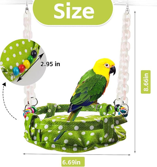 Hanging Parakeet Hammock, Medium Bird Beds - Image 2