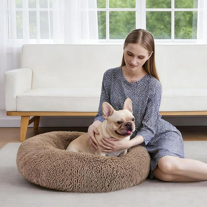 MIXJOY Orthopedic Dog Bed Comfortable Donut Cuddler Round Dog Bed Ultra Soft - Image 8