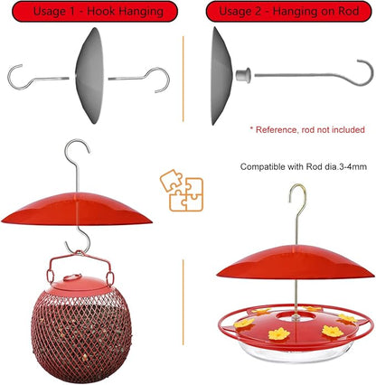 8" Mini Weather Guard for Bird Feeder - Image 3
