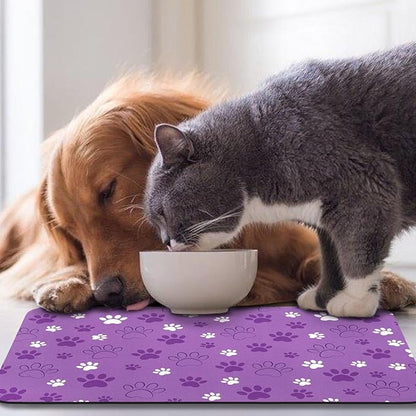 Dog Food Mat, Absorbent Water Bowl Mats Cat Pet Feeding Placemats 24 * 32 inch - Image 7