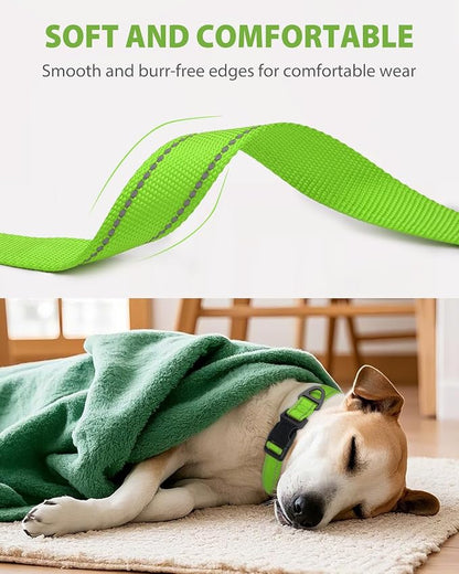Joytale Large Dog Collar, Reflective and Adjustable Nylon Pet Collar - Image 3