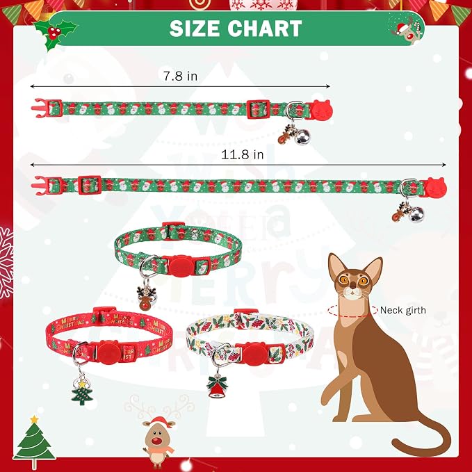 SCENEREAL Christmas Breakaway Cat Collar - Image 4