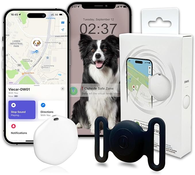 GPS Tracker for Dogs, Mini GPS Pet Tracker by Bingolar