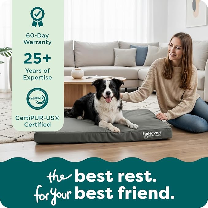 Furhaven Water-Resistant Orthopedic Dog Bed - Image 9