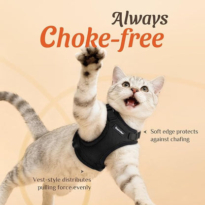 Dooradar Cat Harness and Leash Set, Escape Proof Safe Adjustable Kitten Vest - Image 2