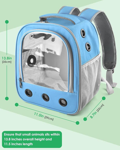 Guinea Pig Carrier Backpack, Portable Rabbit Travel Carring Bag - Image 2