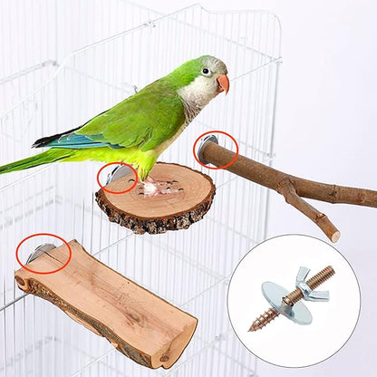 12 Sets Bird Cage Screws Bird Perch Stand Platform Accessories 24 Washers 12 - Image 6