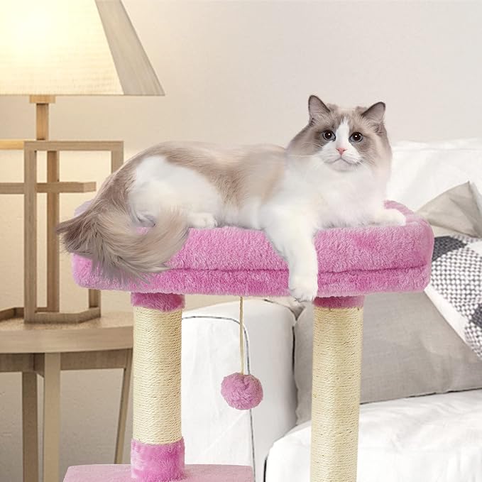 FISH&NAP Cute Cat Tree Kitten Cat Tower - Image 4