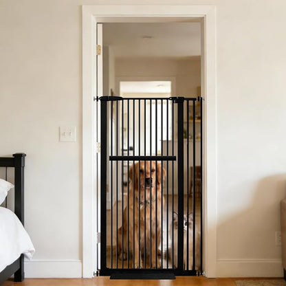Lumizone Extra Tall Pet Gate 55.12" High Pressure Mounted 34.06"-38.38" Extra by Lumizone