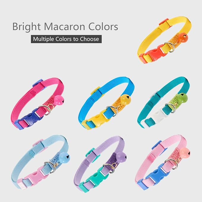 Elastic Cat Collar 2 Pack of Safety Quick Release Cat Collars - Image 9