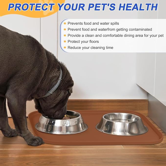 Silicone Pet Feeding Mat with Raised Edge - Image 5