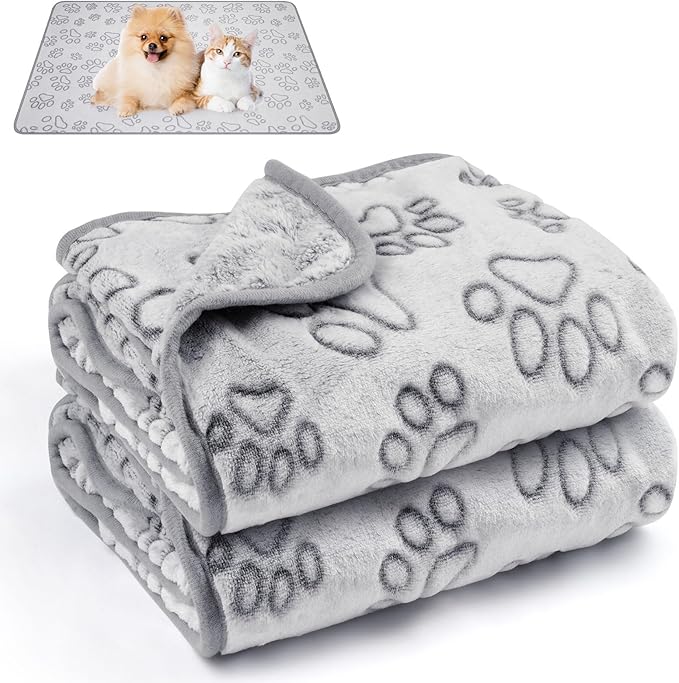 Dog Blankets for Small, Medium Dogs, Puppy Blanket Washable, Dogs Essentials by Unknown
