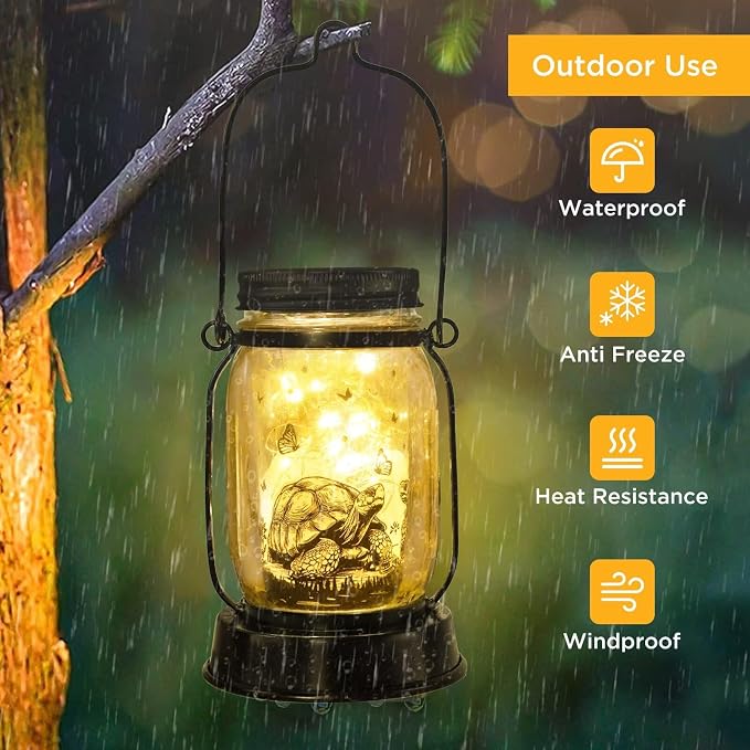 kyoryuger Tortoise Gifts for Women/Men Turtle Lovers Solar Lantern Mom Birthday - Image 6
