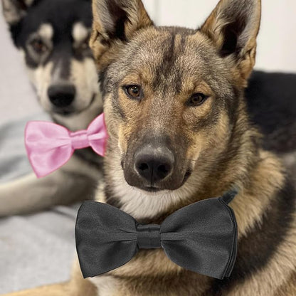 KOOLMOX Pink Bow Tie for Dogs, Formal Dog Bowtie - Image 5