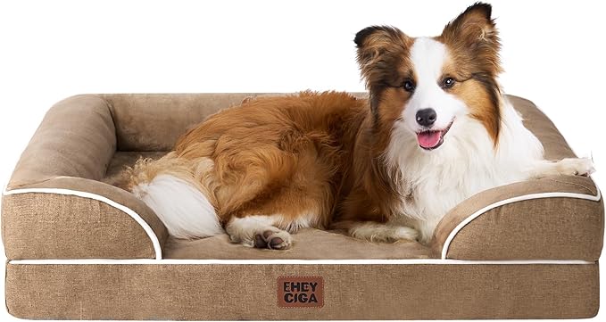 EHEYCIGA Orthopedic Dog Beds for Large Dogs, Waterproof Memory Foam Large Dog by EHEYCIGA