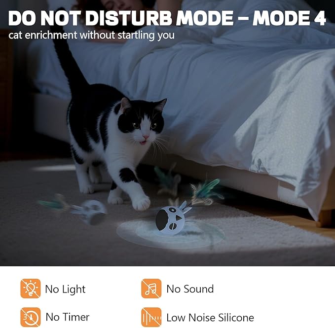 Cat Toys, Interactive Cat Toys for Indoor Cats, USB Rechargeable Electronic - Image 3