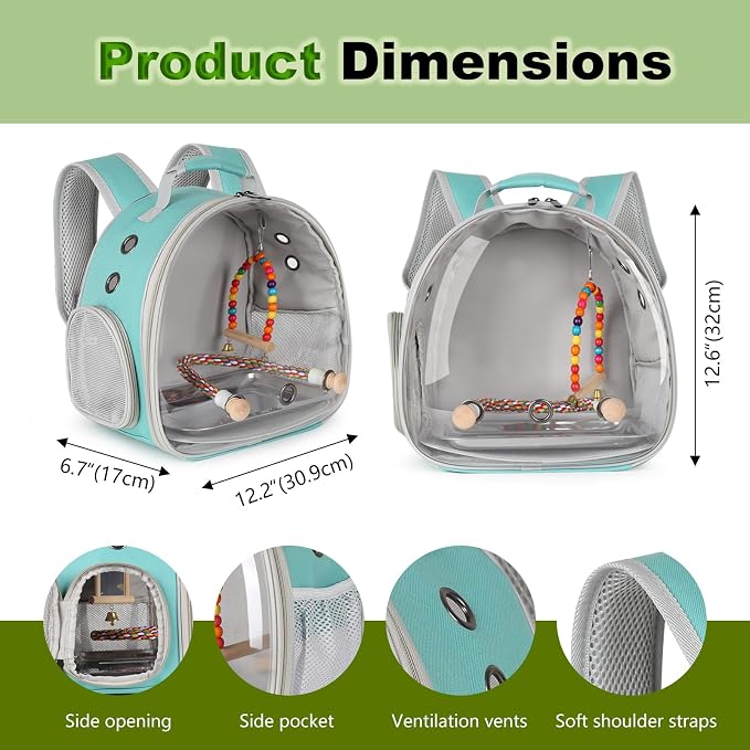 Portable Parrot Travel Cage Carrier - Image 2