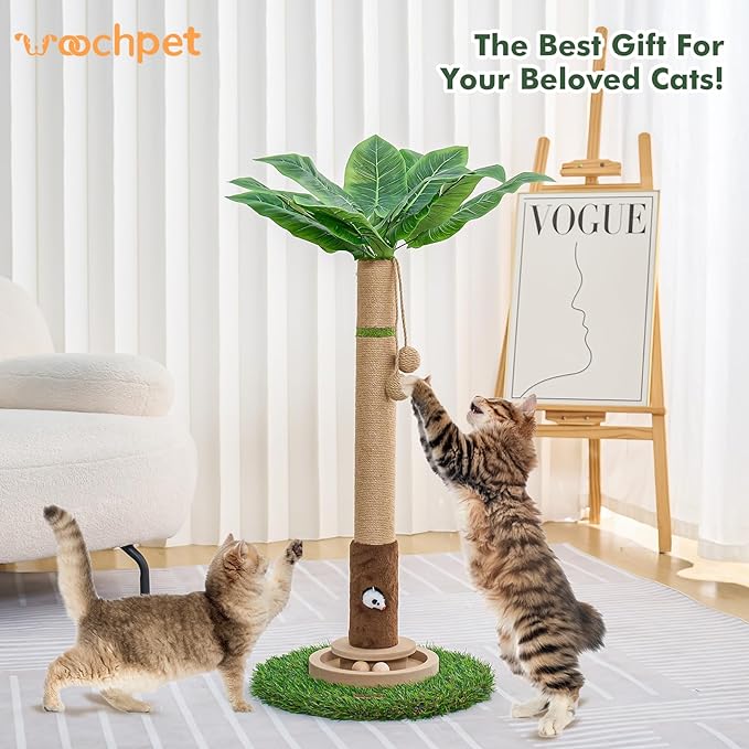 Cat Scratching Post 35'' Tall Cat Scratcher Tree Tower Scratching Posts - Image 8
