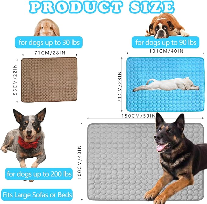 Dog Cooling Mat for Dogs, Pet Cooling Pad Bed for Dog Easy Washable for All - Image 4