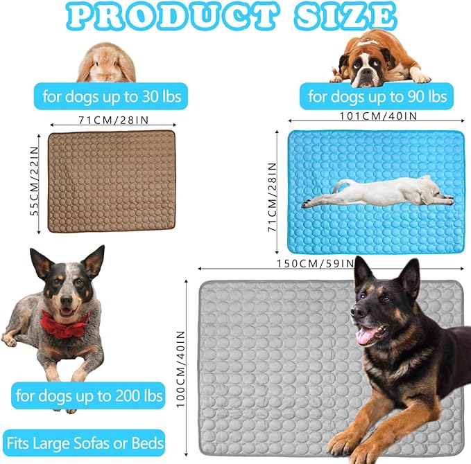 Dog Cooling Mat for Dogs, Pet Cooling Pad Bed for Dog Easy Washable for All - Image 4