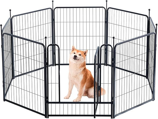 Dog Playpen, Portable Outdoor Dog Fence, Dog Playpen by XDPET
