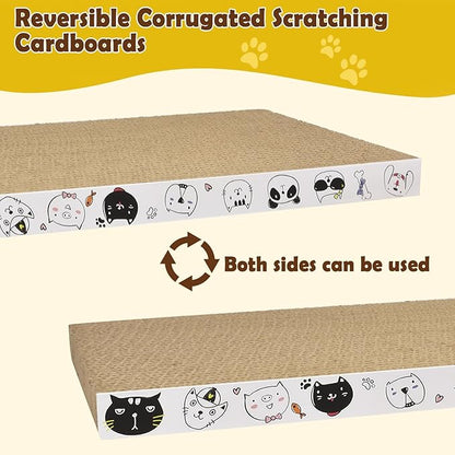 3 Pack Cardboard Cat Scratcher Refill Cat Scratch Pad Durable Cat Scratchers - Image 6