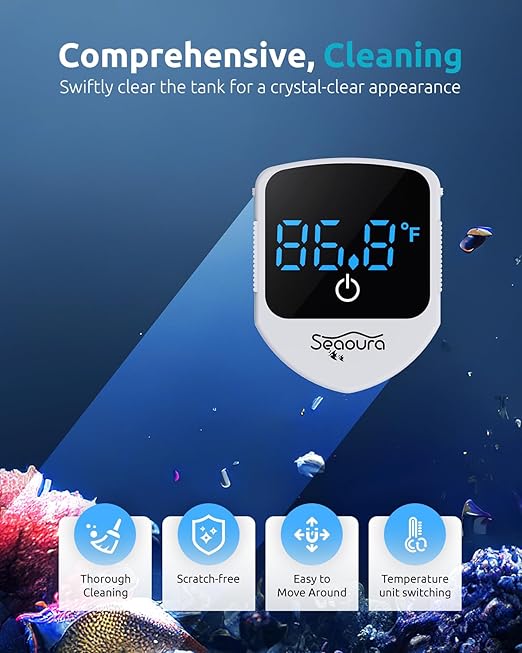 SEAOURA 2-in-1 Aquarium Magnetic Cleaner - Image 5