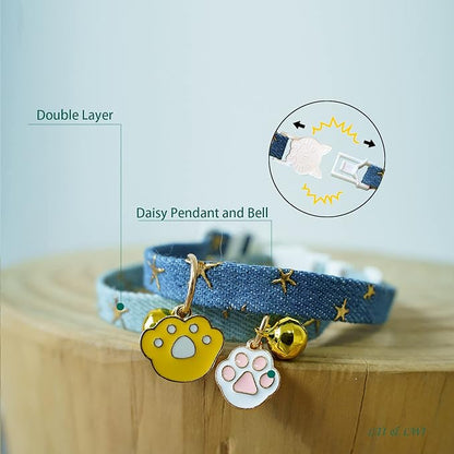 2 Pack Denim Breakaway Cat Collars - Image 8