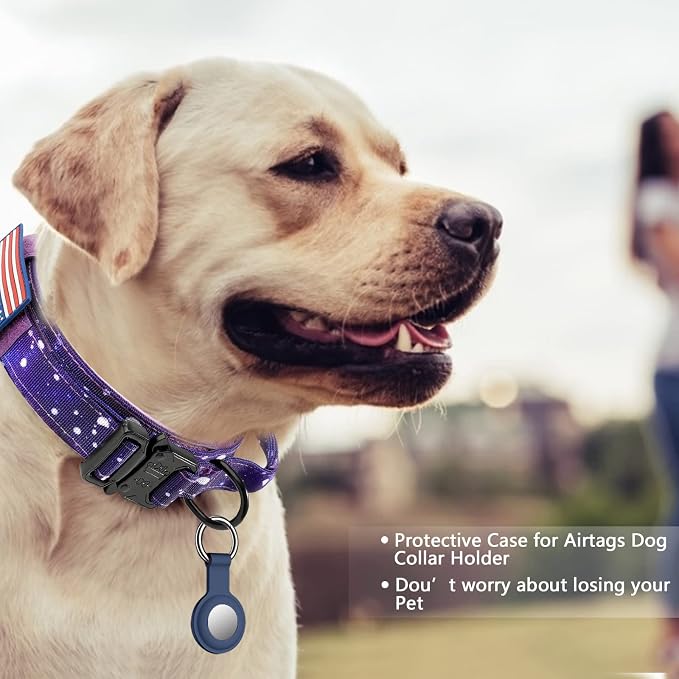 DAGANXI Tactical Dog Collar, Adjustable Military Training Nylon Dog Collar - Image 2