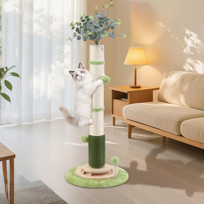 45'' Tall Cat Scratching Post, 3.5Inch Diameter Sisal Rope Scratching Post - Image 7