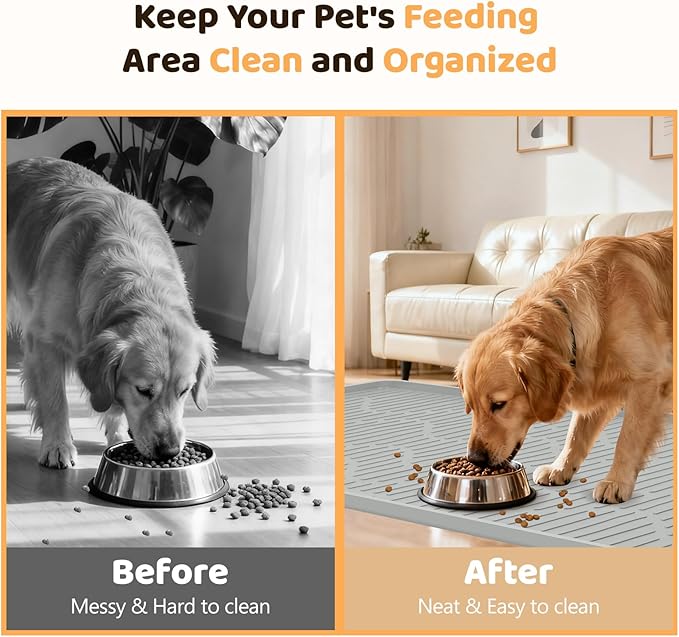 Silicone Cat & Dog Food Mat, Pet Placemat - Image 3