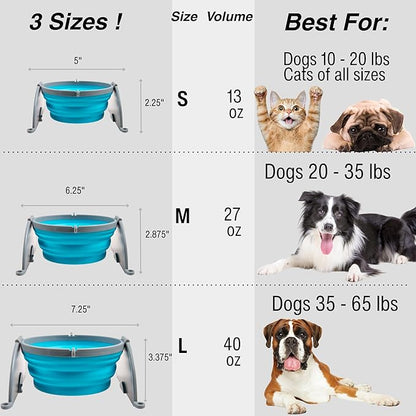Loving Pets - Bella Roma Portable Travel Dog Bowl Collapsible Dog Food & Water - Image 3