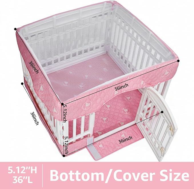 PJYuCien Dog Playpen Bottom Pad and Cover Fits - Image 3