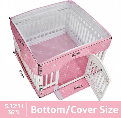 PJYuCien Dog Playpen Bottom Pad and Cover Fits - Image 3