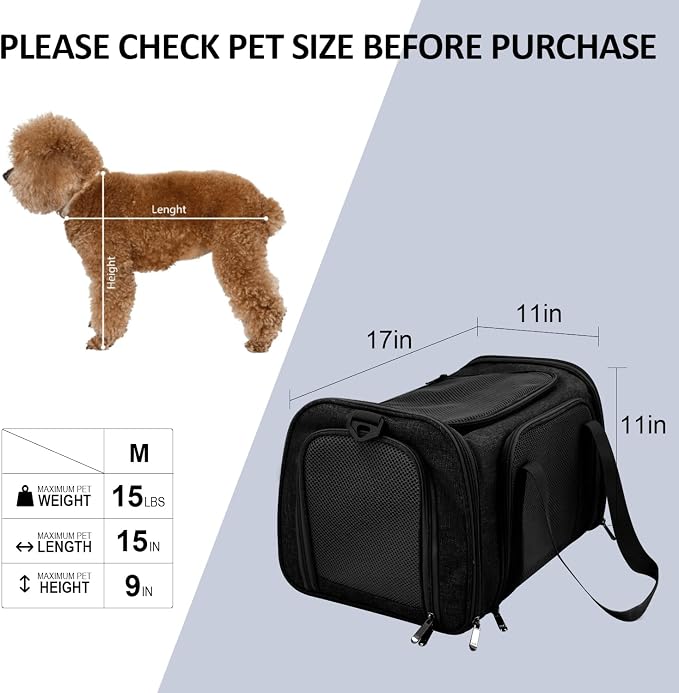Henkelion Cat Carriers Dog Carrier Pet Carrier - Image 8