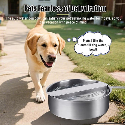 Automatic Dog Water Bowl Dispenser Large Breed Stainless Steel Auto Fill Dog - Image 8