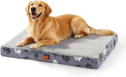 Waterproof Orthopedic Dog Bed for Large Medium Sized Dogs 35x22 Inch by CAPTSNOOZE
