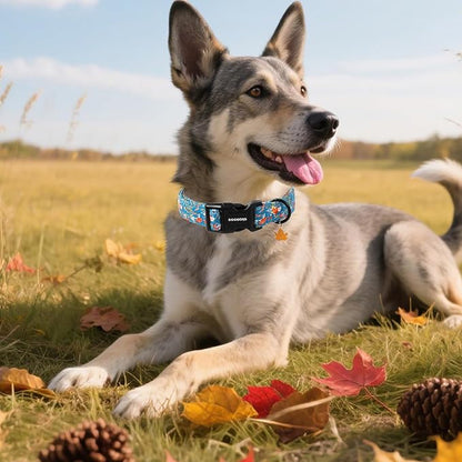 DOGWONG Fall Maple Dog Collar- Cute Classic Fall Autumn Flower Dog Collars - Image 5