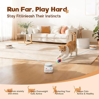 Interactive Cat Toy for Indoor Cats – Automatic Moving & Enrichment Toy for - Image 2