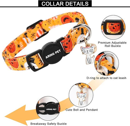 ARING PET 2 Pack Fall Cat Collars-Cute Breakaway Cat Collar - Image 4
