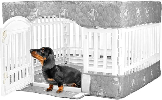 PJYuCien Dog Playpen Bottom Pad and Cover Fits by PJYuGienPetGarden