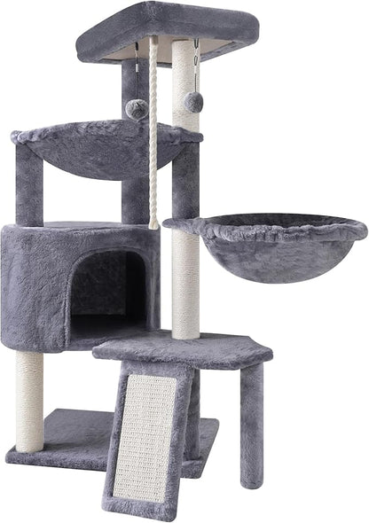 Xin Three Layer Cat Tree with Cat Condo and Two Hammocks - Image 2