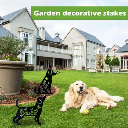 2 Pack Metal Dog Garden Decor for Outside - Image 5