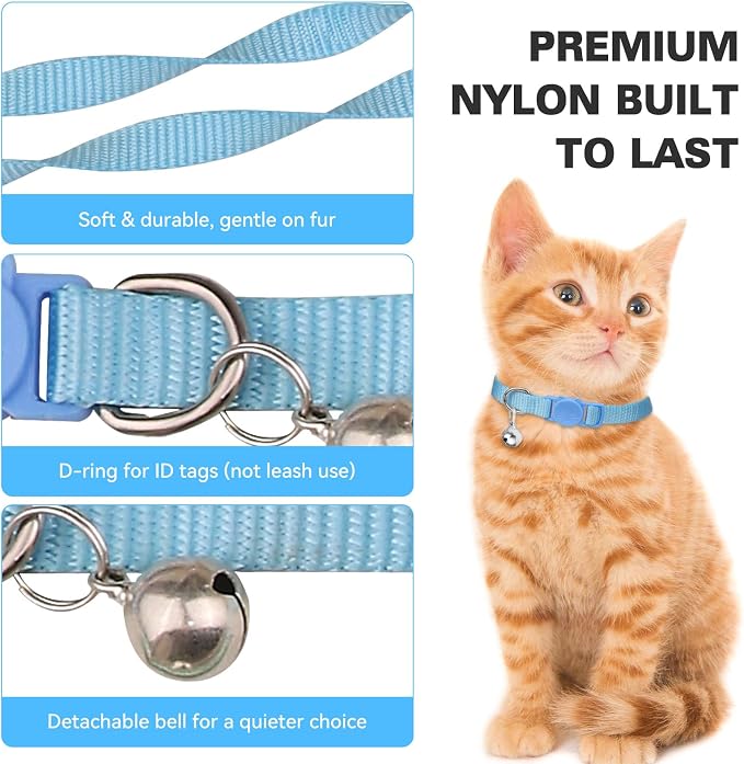 16 PCS Breakaway Cat Collars, Kitten Collar - Image 5